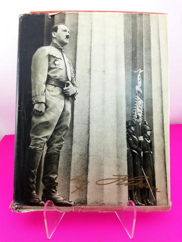 NSDAP III Reich Fuhrer Adolf Hitler cigarette red book photos with rare signed dustcover