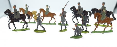 1930s WW2 German army toys soldaten figurines original box OKI elastolin lineol hausser tippco mercedes