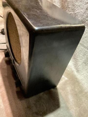 RARE Adolf Hitler speech of the Third Reich - people's Radio with swastika Kleinempfaenger DKE 38