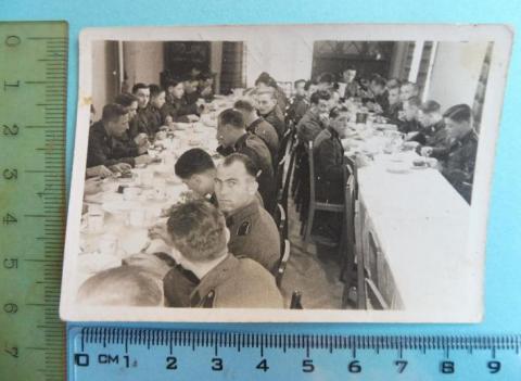 RARE Concentration camp Waffen SS Totenkopf guards kantine original war period photo