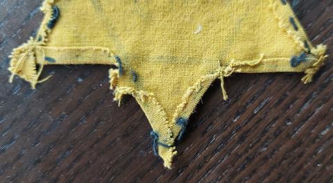 RARE JUIF worn Star of David from Jew Jewish of FRANCE holocaust getto ghetto original