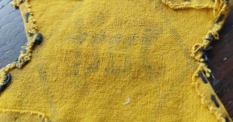 RARE JUIF worn Star of David from Jew Jewish of FRANCE holocaust getto ghetto original