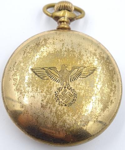 Rare Kriegsmarine Navy u-boat third reich eagle pocket watch