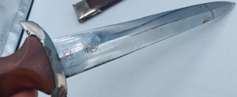 SA Transitional dagger by carl Eickhorn RZM M7/66 1939 wwii germany nickel plated for sale