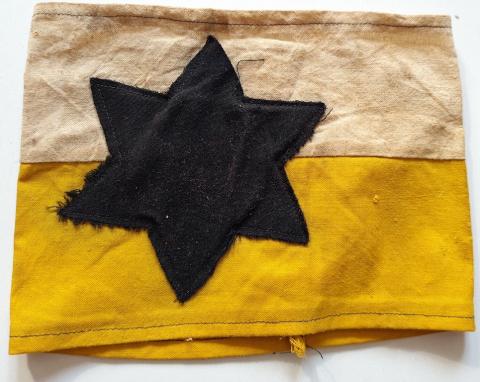 SCARCE Holocaust JEWISH GHETTO POLICE JUDENRAT ARMBAND jew getto polizei