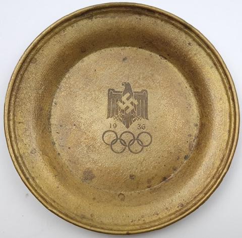 Third Reich Adolf Hitler Fuhrer's Olympics of BERLIN 1936 plates - tray