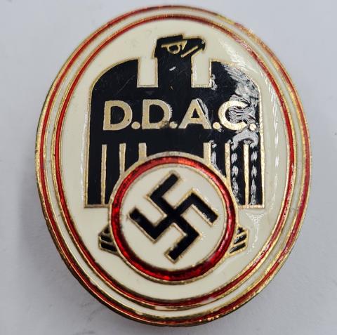Third Reich D.D.A.C Automobile club badge ddac original ww2 Waffen SS RZM