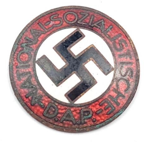 Third Reich Nazi party NSDAP membership pin by RZM enamel badge