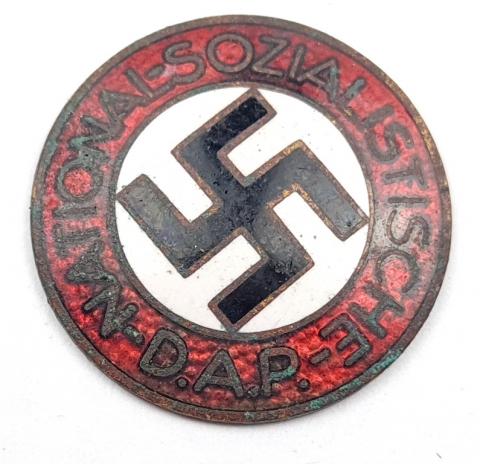 Third Reich Nazi party NSDAP membership pin by RZM enamel badge