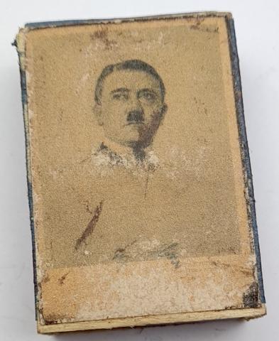 Very early Adolf Hitler photo on a WW2 period partisan matches box