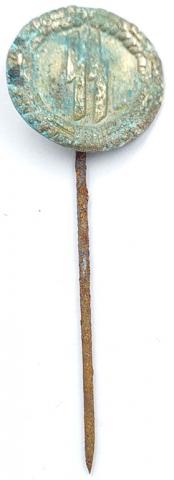 Waffen SS Early partisan stickpin stick pin allgemeine himmer membership rzm relic ground dug found ss runes