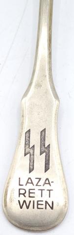 Waffen SS original authentic genuine silverware monogram ah eb hh hitler totenkop panzer