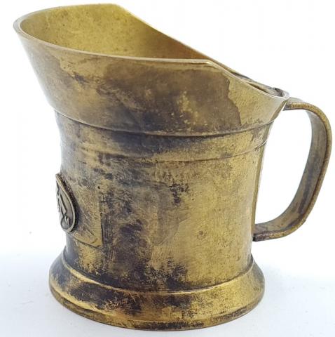 waffen ss membership silverware cup with handle marked RZM original for sale