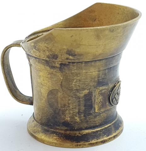waffen ss membership silverware cup with handle marked RZM original for sale