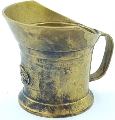 waffen ss membership silverware cup with handle marked RZM original for sale