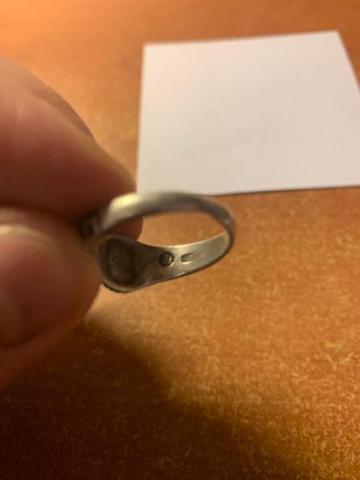 Waffen SS officer ring with ss runes & swastikas - marked RZM - SS and silver 800 Waffen SS officer ring with ss runes & swastikas - marked RZM - SS and silver 800