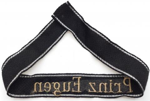 Waffen SS Prinz Eugen division tunic removed uniform cuff title by RZM