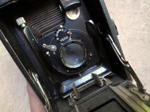Waffen SS totenkopf named camera from concentration camp DACHAU administration