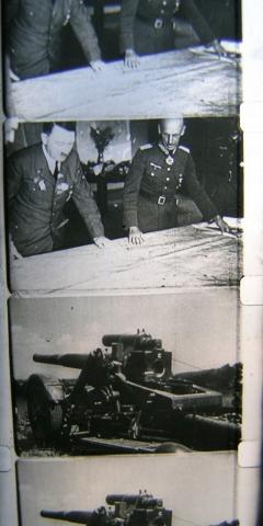 Waffen SS TOTENKOPF PANZER division attack on Minsk in Russia, 1941 - auction movie with battle, ss motorcycle with skull tk, Hitler, etc movie film in box and document - AMAZING