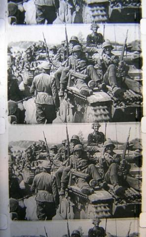 Waffen SS TOTENKOPF PANZER division attack on Minsk in Russia, 1941 - auction movie with battle, ss motorcycle with skull tk, Hitler, etc movie film in box and document - AMAZING