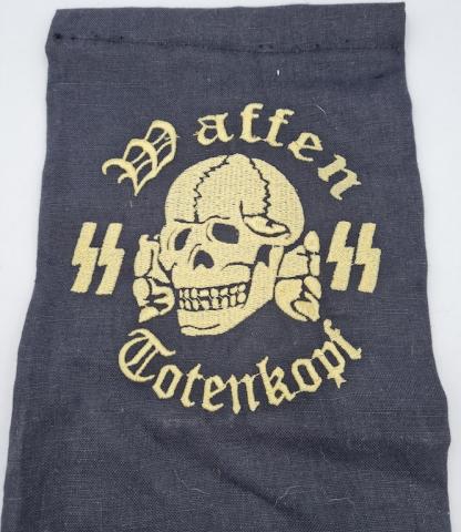 Waffen SS Totenkopf Panzer division pennant flag genuine for sale