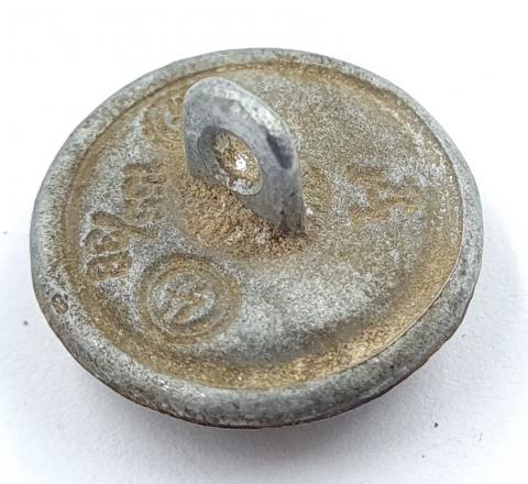 Waffen SS Totenkopf skull M40 cap uniform button relic found, by RZM