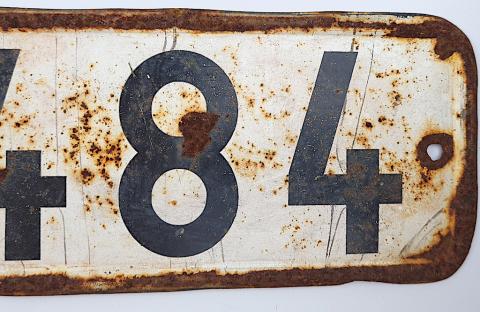Waffen SS Troops truck licence plate set original panzer totenkopf battlefield