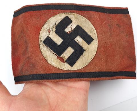 Waffen SS tunic removed from falled SS soldier armband - VET souvenir