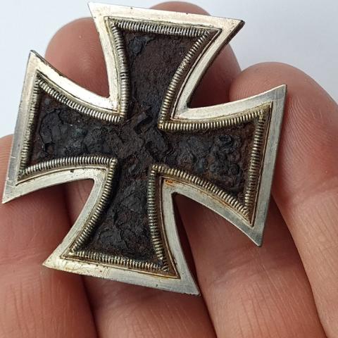  Wehrmacht Waffen SS original EK1 iron cross first class medal relic unmarked