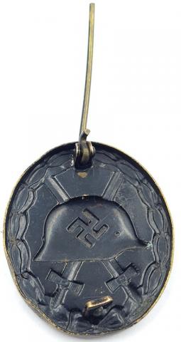 Whermacht - Waffen SS nice Wound Badge medal award in black