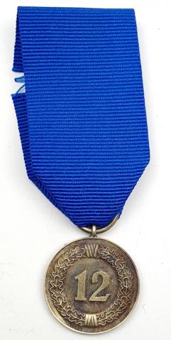 WW2 German Nazi 12 Years in the Army Heer wehrmacht faithfull Services Medal 