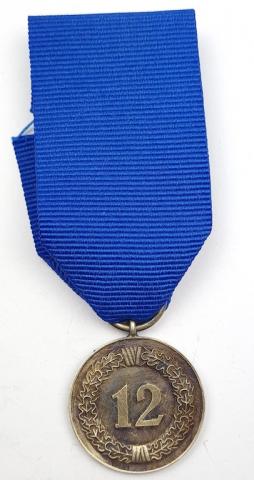 WW2 German Nazi 12 Years in the Army Heer wehrmacht faithfull Services Medal 