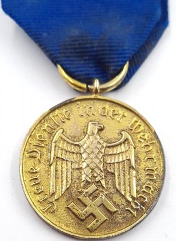 WW2 German Nazi 12 years of Faithful services in the Wehrmacht medal award