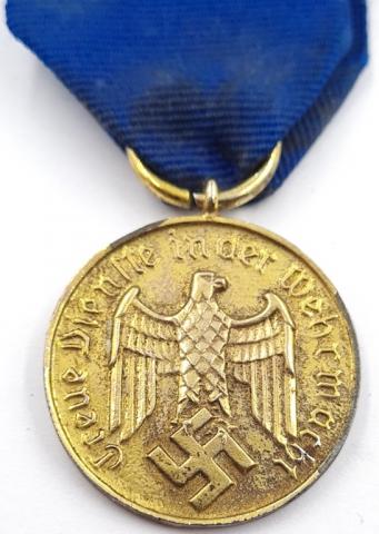 WW2 German Nazi 12 years of Faithful services in the Wehrmacht medal award