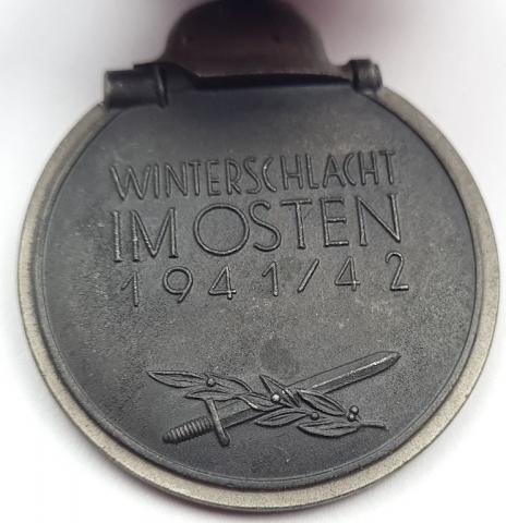 WW2 German Nazi amazing marked eastern medal award ostfront mint Ostmedaille by Otto Zappe 110