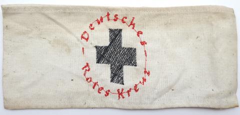 WW2 German Nazi Deutsche Rotes Kreuz Red Cross Medical unit tunic armband