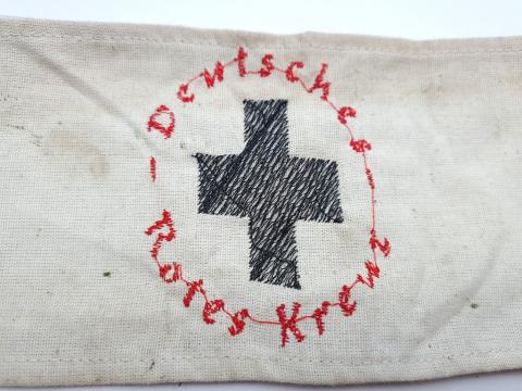 WW2 German Nazi Deutsche Rotes Kreuz Red Cross Medical unit tunic armband