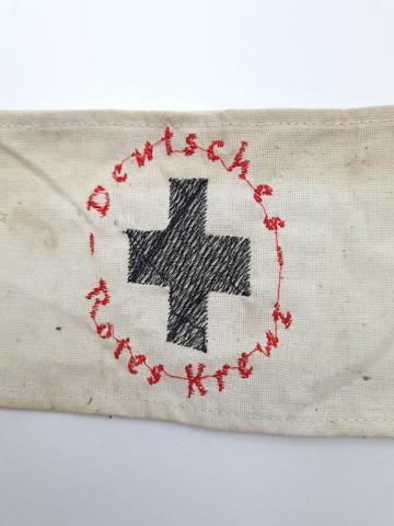 WW2 German Nazi Deutsche Rotes Kreuz Red Cross Medical unit tunic armband