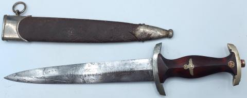 WW2 German Nazi Early SA Dagger by J.P Sauer & Sohns Suhl military dealer authentic for sale