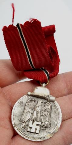 WW2 German Nazi EASTERN FRONT OST MEDAL WINTERSCHLACHT AWARD SOVIET BATTLE Ostmedaille WW2 German Nazi EASTERN FRONT OST MEDAL WINTERSCHLACHT AWARD SOVIET BATTLE Ostmedaille