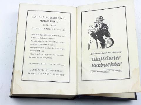 WW2 German Nazi Fuhrer mein kampf adolf hitler book 1938 blue