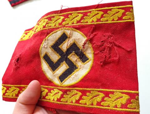 WW2 German Nazi High rank NSDAL Third Reich leader tunic armband