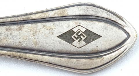 WW2 German Nazi hitler youth silverware original case HJ DJ hitlerjugend for sale