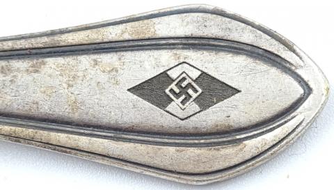 WW2 German Nazi hitler youth silverware original case HJ DJ hitlerjugend for sale