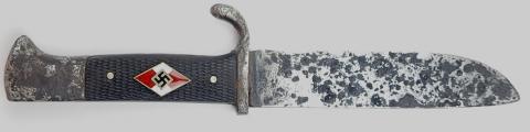 WW2 German Nazi Hitler Youth HJ knife with etui Hitlerjugend relic weapon WW2 German Nazi Hitler Youth HJ knife with etui Hitlerjugend relic weapon