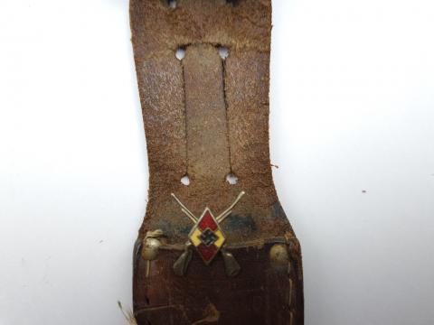WW2 German Nazi hj hitler youth hunting knife with etui and hj pin 1939 WW2 German Nazi hj hitler youth hunting knife with etui and hj pin 1939
