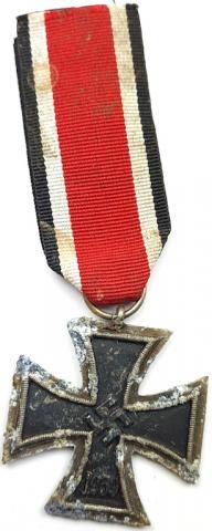 WW2 German Nazi Iron Cross 2nd class medal award original a vendre croix de fer wehrmacht waffen ss