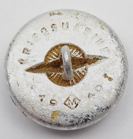 WW2 German Nazi kriegsmarine grouping dog tag dogtag ID naval tunic buttons