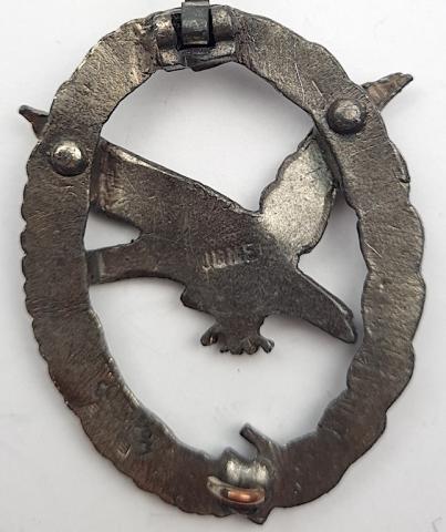 Ww2 German Nazi luftwaffe PILOT badge medal award marked