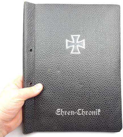 WW2 German Nazi nice folder document holder with iron cross